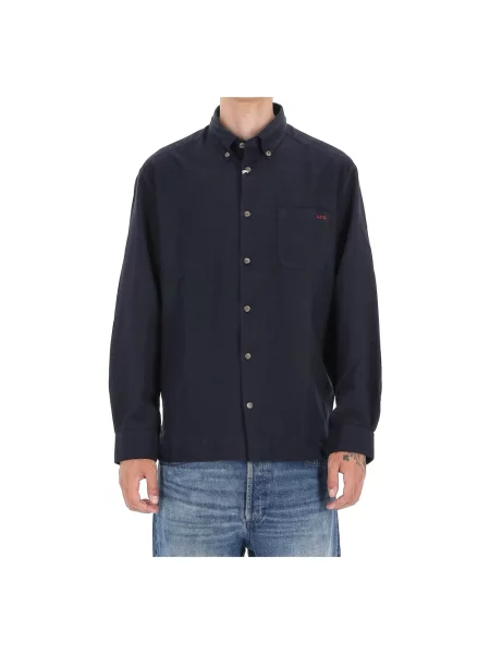 Koszula A.p.c. casual niebieska