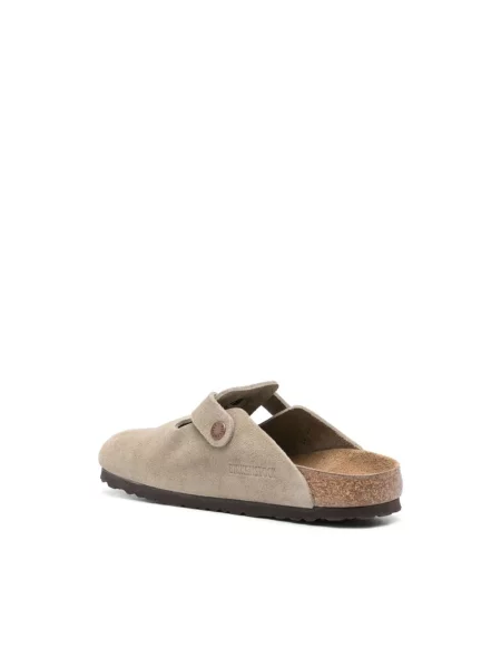 Klapki Birkenstock zamszowe szare