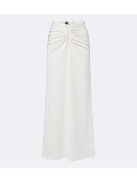 Fusta maxi Christopher Esber alb