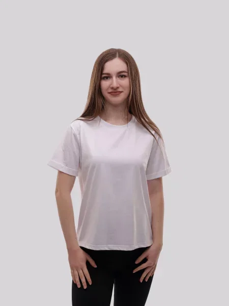 Футболка LUMO віскоза/поліестер білий