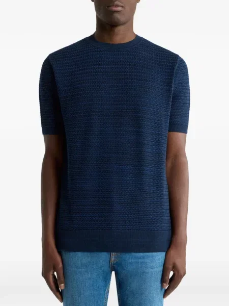 Tricou Etro tricotate țesut albastru
