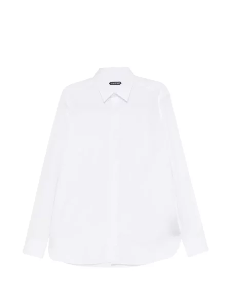 Cămașă Tom Ford din poplin alb