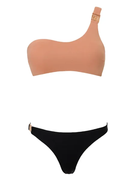 Bikini Sofia Erhan z bursztynem na jednym ramieniu