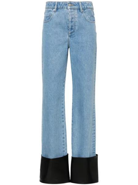 Proste jeansy Nanushka niebieskie