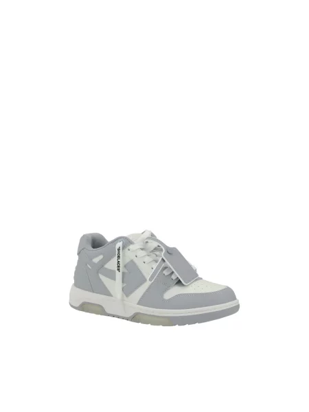 Sneakersy Off-white skórzane biznesowe białe