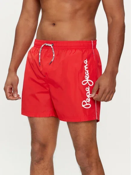 Pepe Jeans Pantaloni scurți pentru înot Logo Swimshort roșu