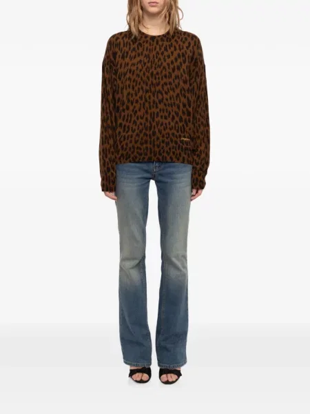 Pulover Zadig&voltaire cu model leopard maro