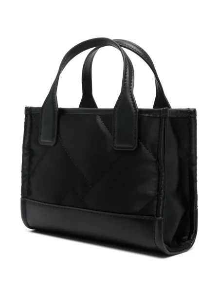 Geantă shopper Kurt Geiger London cu aplicații negru