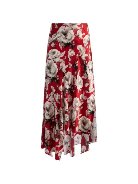 Fustă midi Alice + Olivia roșu