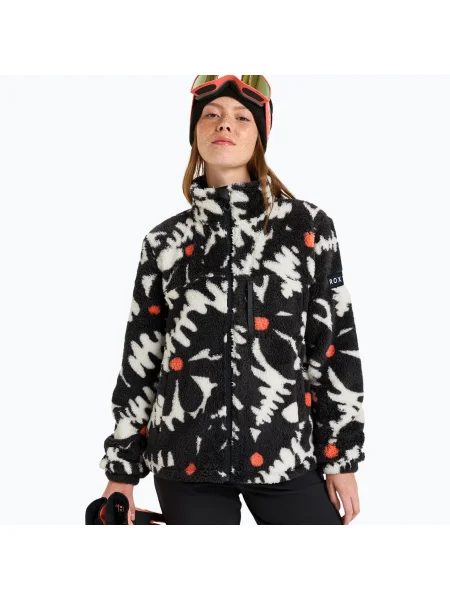 Bluză pentru femei ROXY Alabama true black/big flower negru