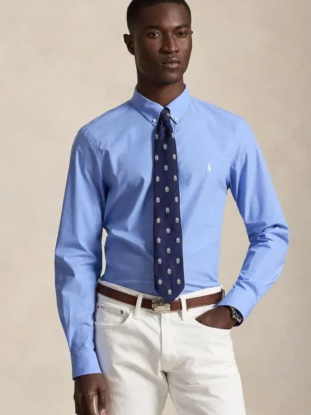 Polo Ralph Lauren cămașă pentru bărbați din cu albastru