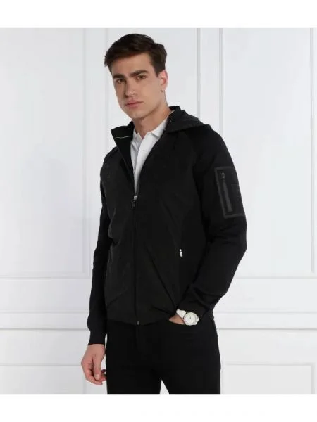 BOSS GREEN Hanorac Modir negru