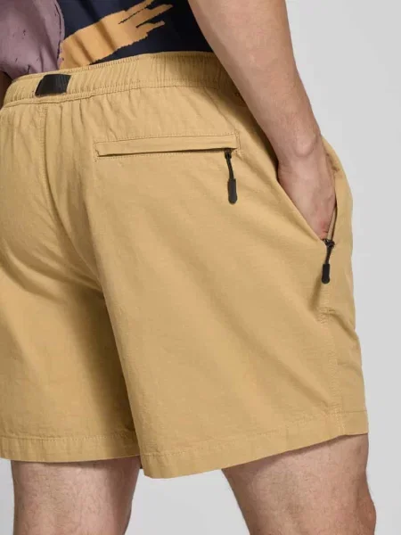 Szorty o kroju relaxed fit z paskiem model ‘Choi’ Woodbird beżowe