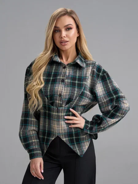 Вовняна Сорочка ISSA Plus мультиколор