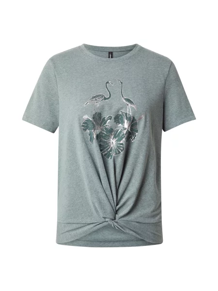 ONLY Tricou ONLCARRIE verde pin / verde închis alb