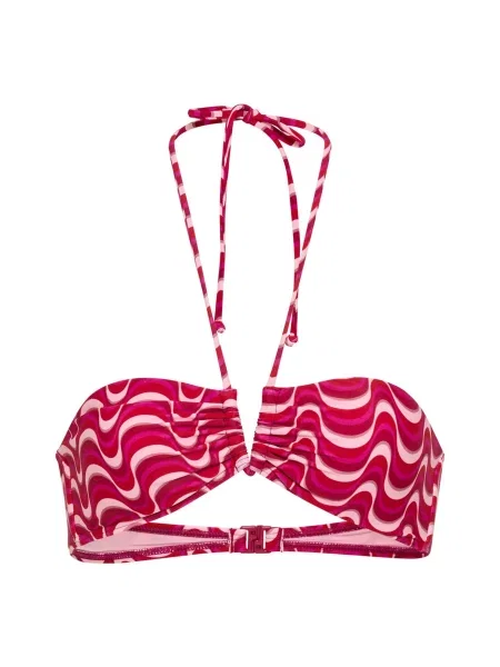 LSCN by LASCANA Bikini zgornji del roza / magenta bela