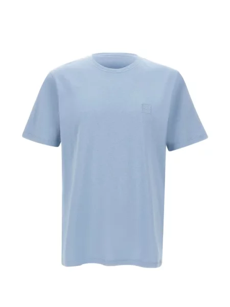 Tricou Boss din jerseu cu autograf albastru