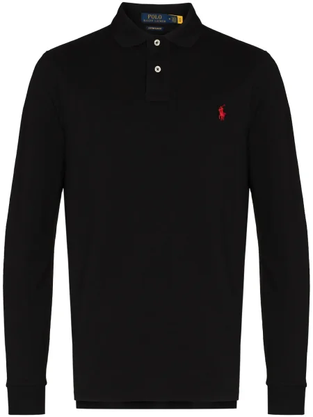 Polotričko Polo Ralph Lauren se síťovinou černé