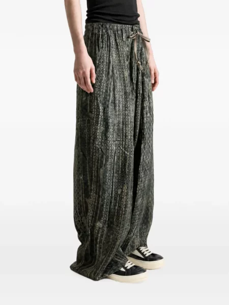 Pantaloni Ziggy Chen cu cordon verde