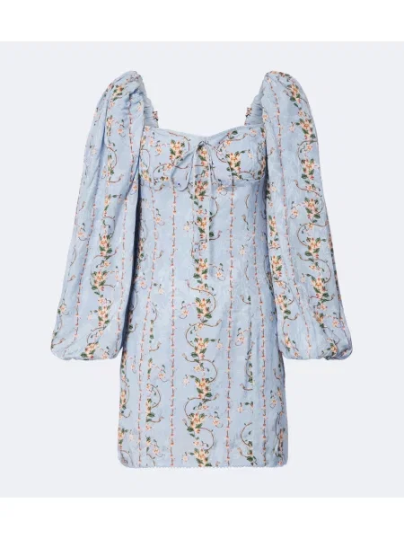 Rochie Agua By Agua Bendita cu model floral albastru
