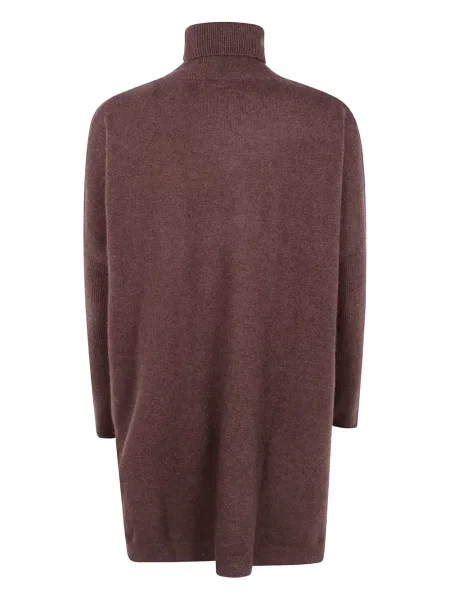 Kašmyro kostiumas midi suknelė Absolut Cashmere iki kelių ruda