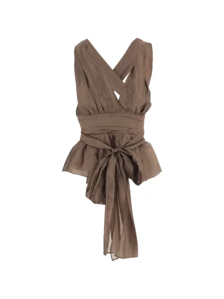 Top The Garment cu funde maro