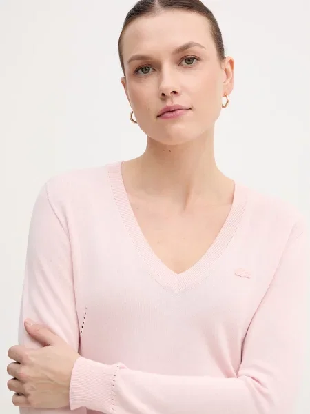 Lacoste pulóver rózsaszín