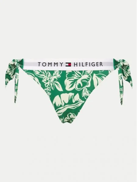 Retro bikiny Tommy Hilfiger s potlačou s tropickým vzorom zelená