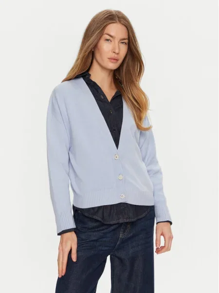 ViCOLO Cardigan celest albastru