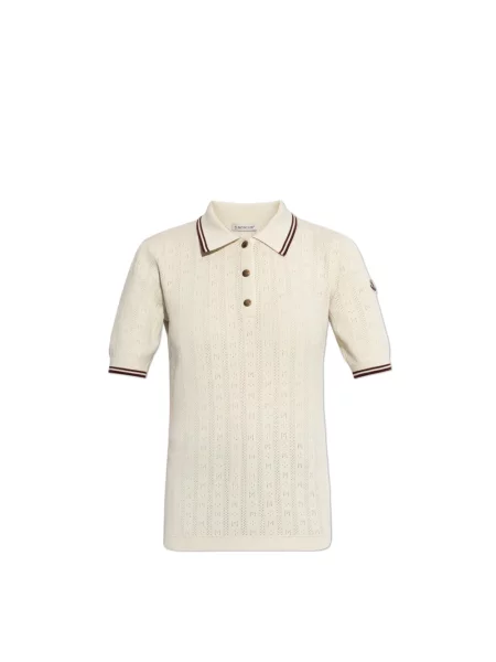 Koszulka Moncler z logo biała