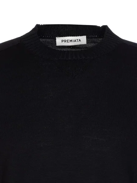 Pulover Premiata cu decolteu rotund negru