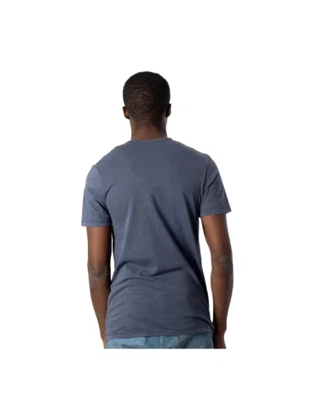 Jack & Jones Koszulki Mężczyzna Niebieski L T-shirt z Krótkim Rękawem z Bawełny Jack&jones granatowy