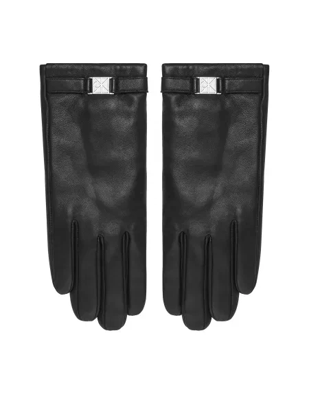 Calvin Klein Mănuși de piele negru