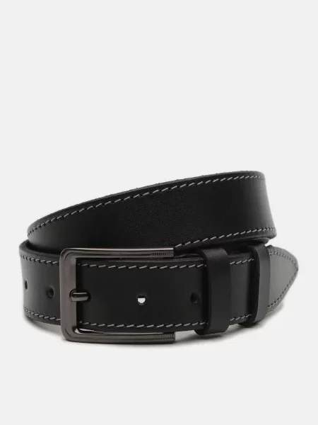 Кожаный ремень Borsa Leather черный