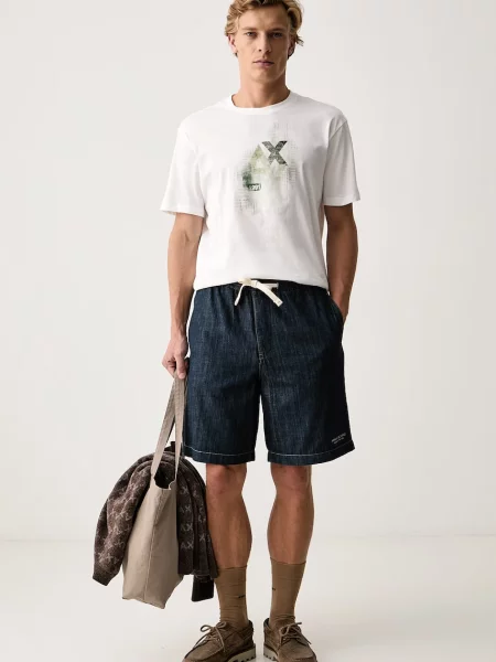Armani Exchange tricou pentru bărbați din alb