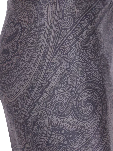 Fustă midi Etro cu imagine cu model paisley violet