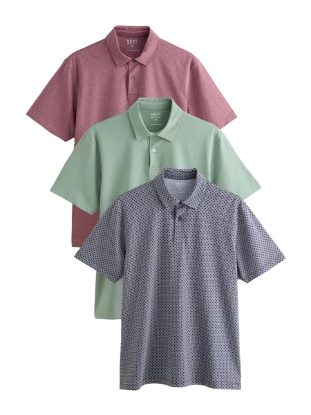 Next Tricou / verde pastel / mov deschis / roz eozină bej