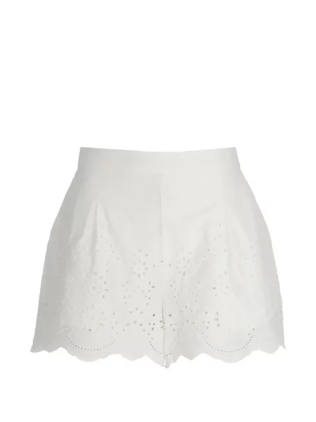 Pantaloni scurți Mc2 Saint Barth cu broderie alb