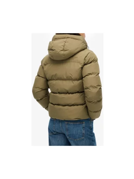 Kurtka Superdry z kapturem zielona
