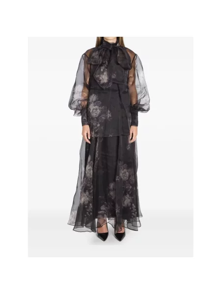 Spódnica midi Zimmermann tiulowa do kolan czarna