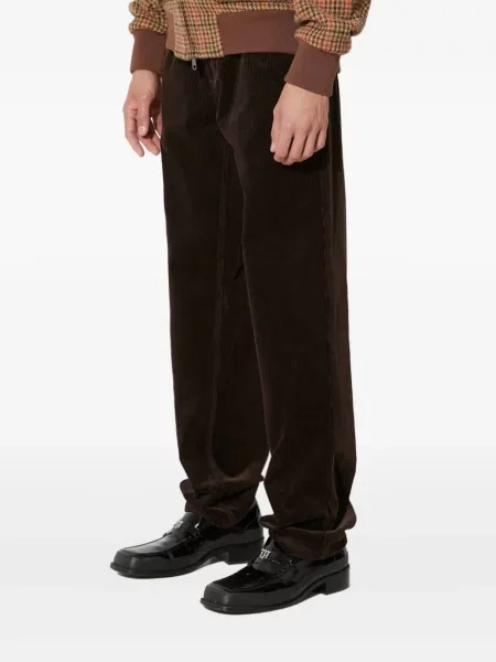Pantaloni Norse Projects de catifea cord maro