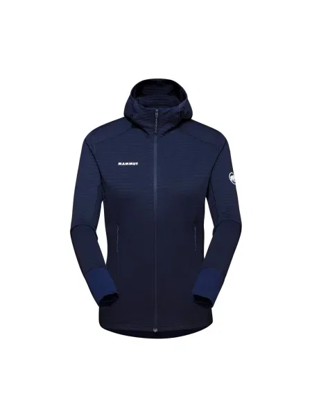 Mammut dámska fleecová mikina Taiss Light ML s kapucňou navy blue modrá