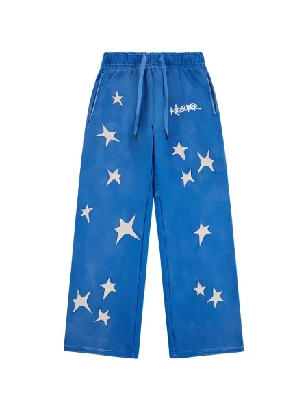 Pantaloni Kidsuper alergare albastru