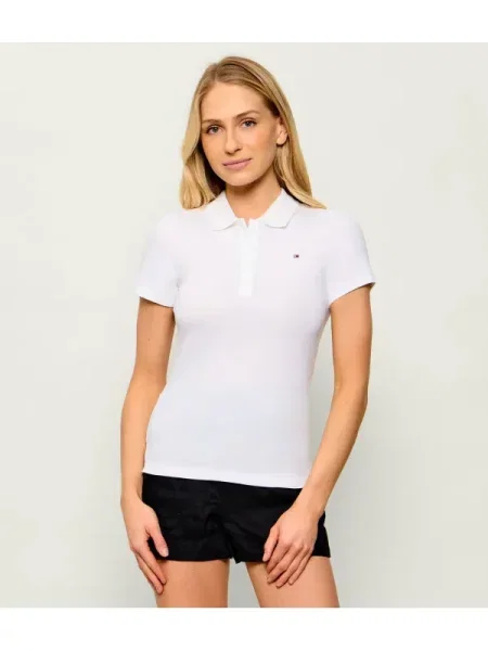 Tommy Hilfiger Tenisz póló | pique fehér