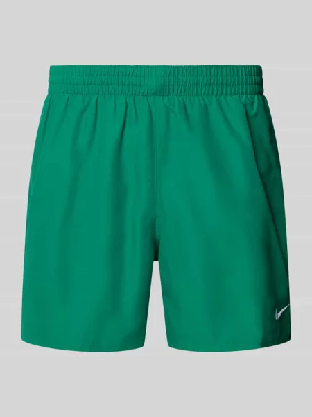 Kąpielówki Nike z logo zielone