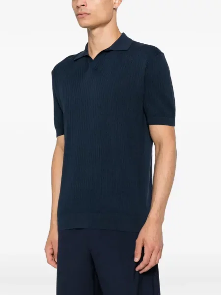 Tricou Corneliani tricotate albastru