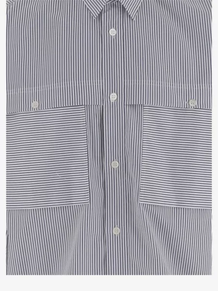 Ριγέ πουκάμισο Comme Des Garçons Homme λευκό