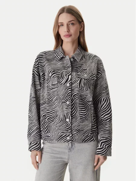 Vero Moda Jeans jakna Tessa Oversize siva