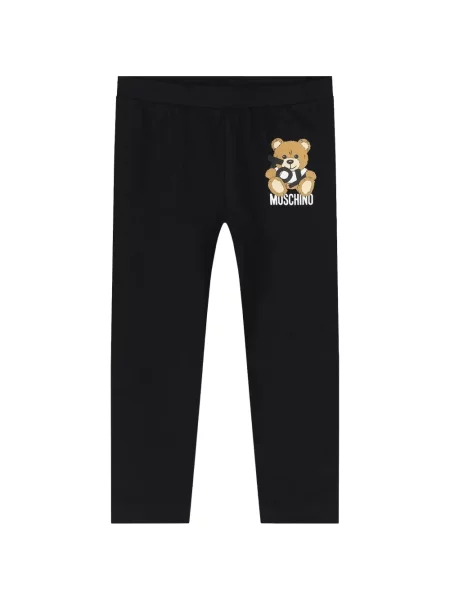 Legginsy dziecięce Moschino czarne