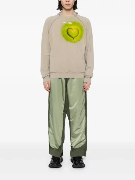 Hanorac cu glugă Doublet cu imagine verde